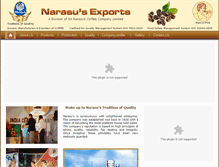 Tablet Screenshot of narasusexports.com